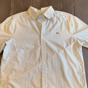 Vineyard Vines Light Blue Patterned Button Down Shirt